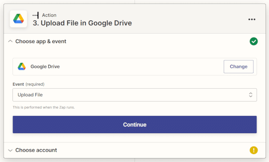 Action Google Drive