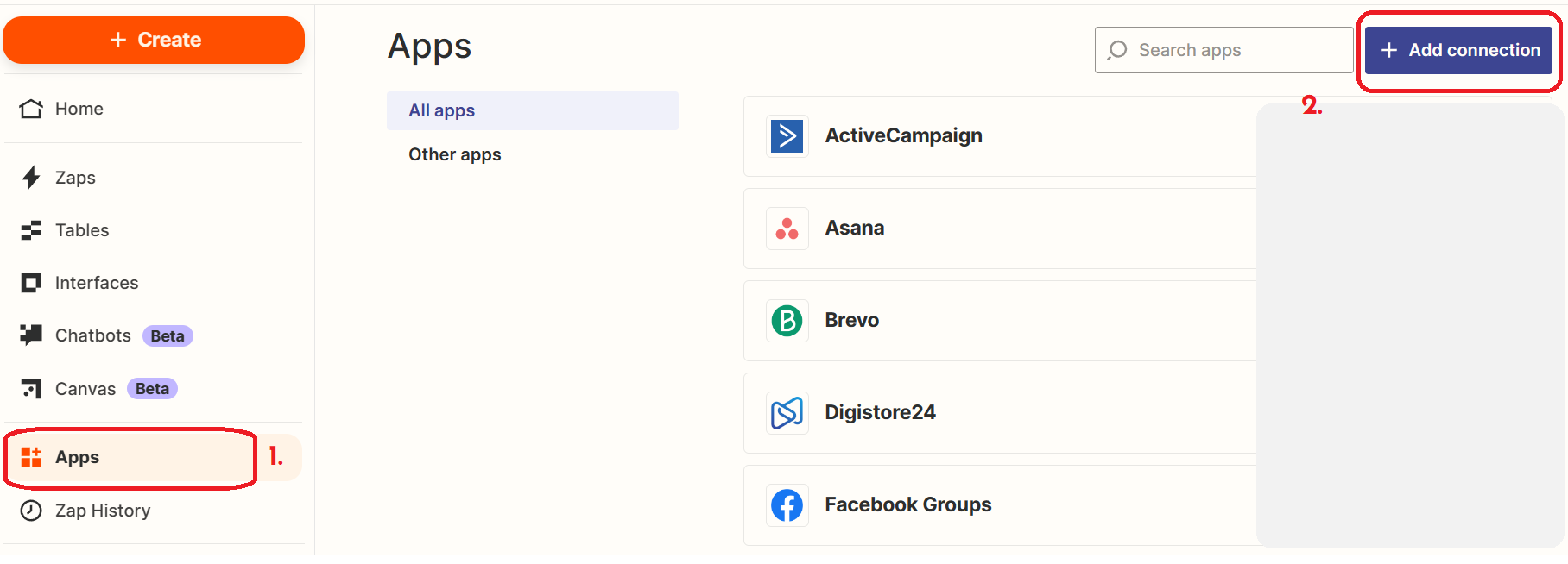 Apps in Zapier verknüpfen